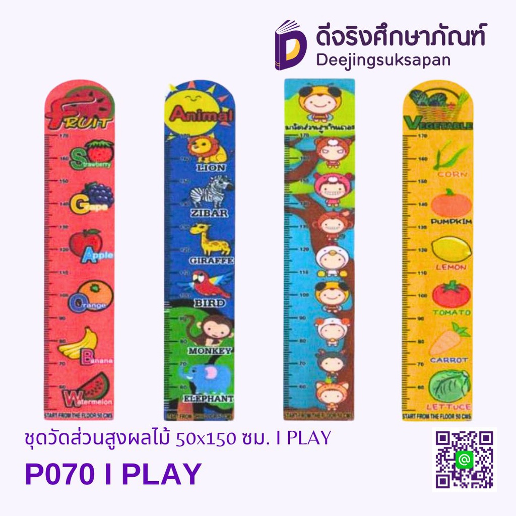 ชุดวัดส่วนสูง ฟิวเจอร์บอร์ด 50x150 ซม. I PLAY