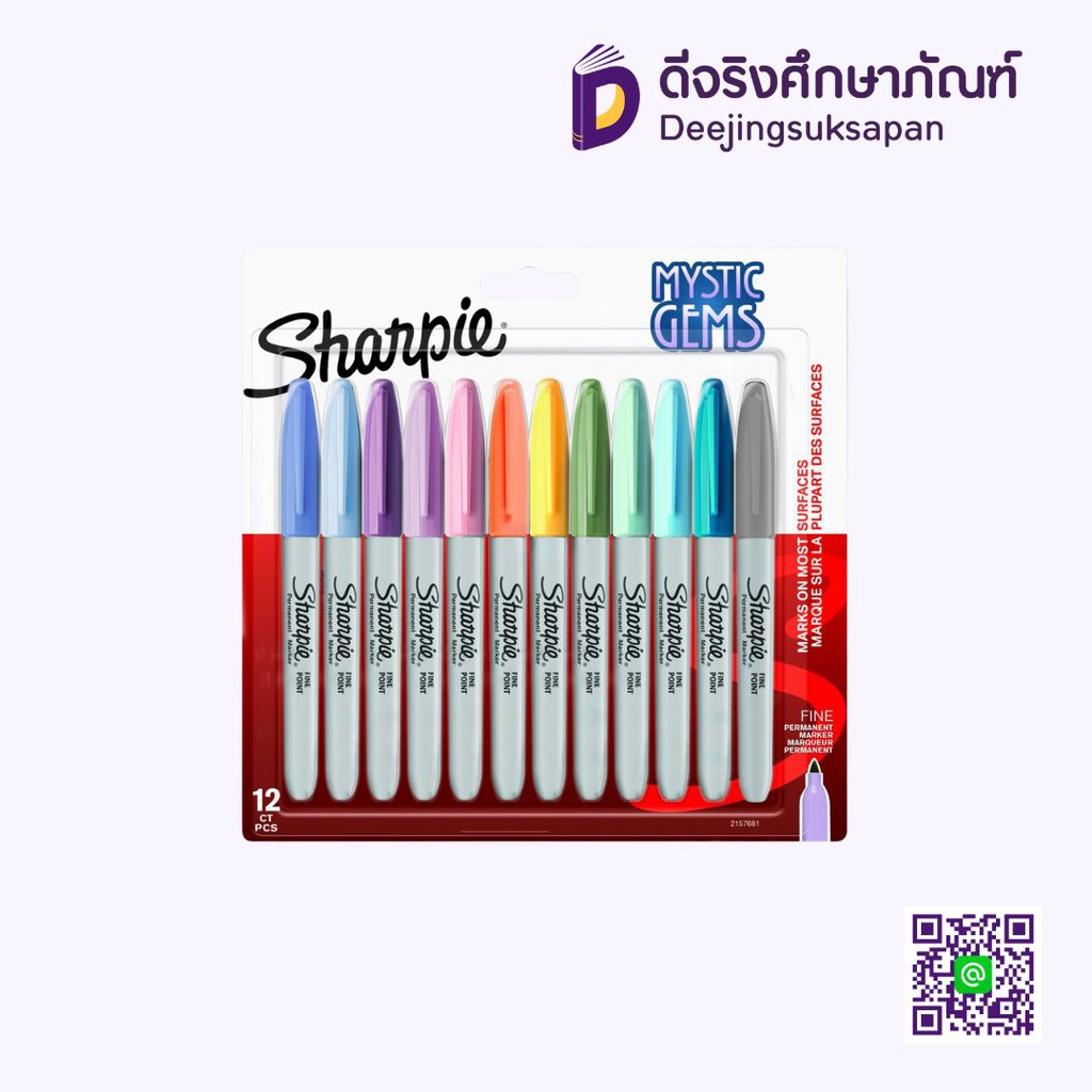 ปากกาเคมี MYSTIC GEMS 12CTPCS. SHARPIE
