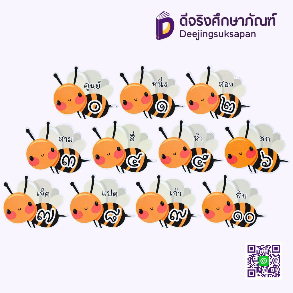 สื่อการสอน ตัวเลขไทย 20x29 ซม. I PLAY