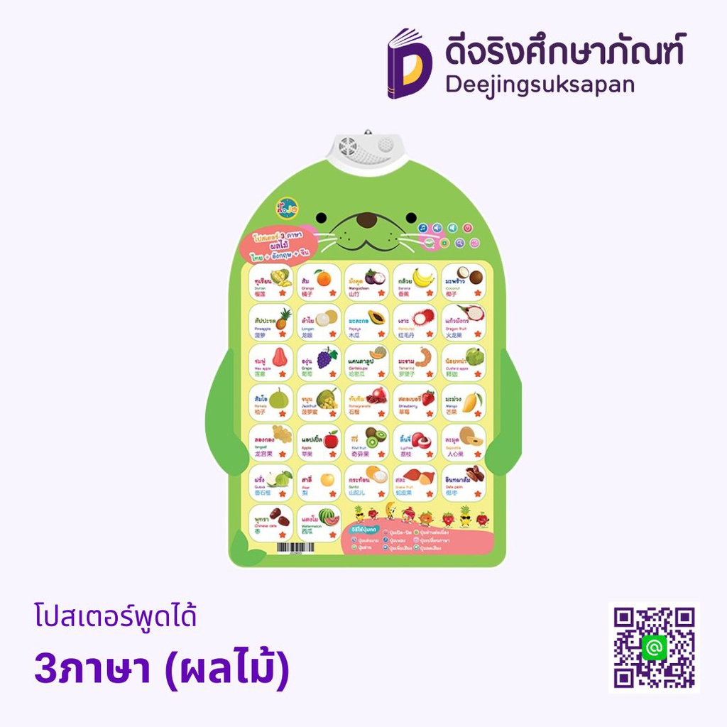 โปสเตอร์พูดได้ 3ภาษา