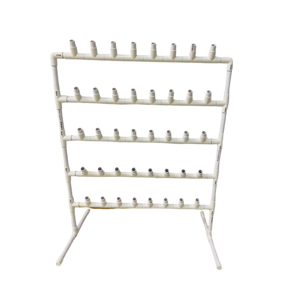 ชั้นแขวนแก้วน้ำ+แปรงสีฟัน PVC