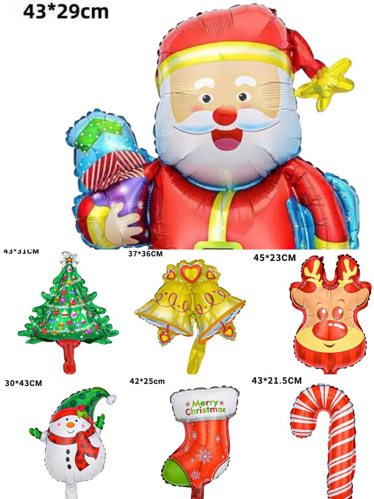 ลูกโป่งฟอยล์คริสต์มาส