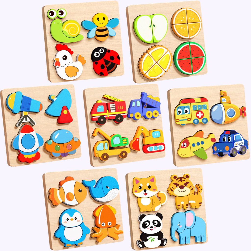 จิ๊กซอว์ไม้ 3D 18x18 ซม.