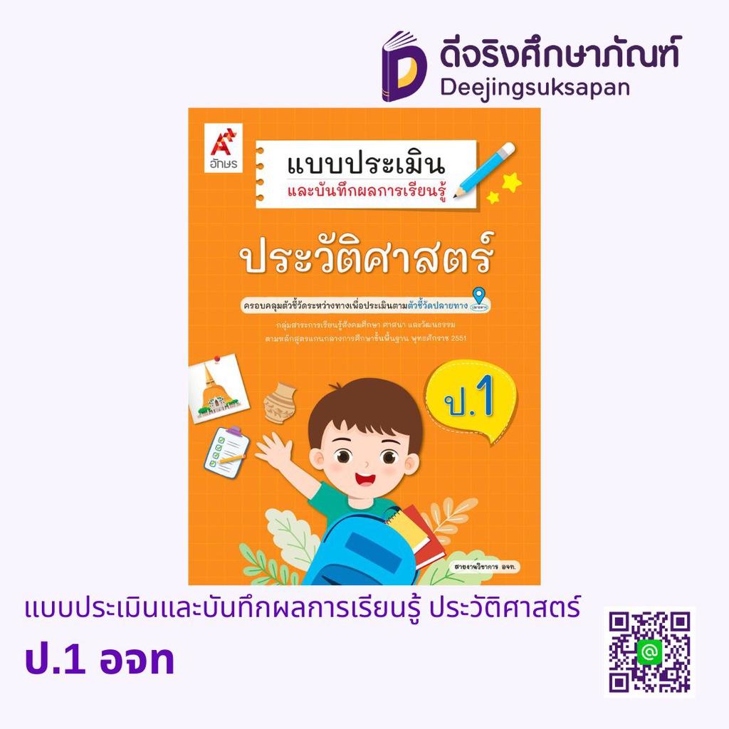 แบบประเมินและบันทึกผลการเรียนรู้ ประวัติศาสตร์ อจท