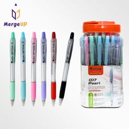 ปากกาลูกลื่น ควอนตั้ม Quantum 0.7 007 Pearl หมึกน้ำเงิน หมึกแดง หมึกดำ ซ่อน