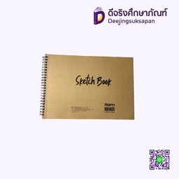 สมุดสเก็ตริมลวด IB1608 A4 100gsm.50P IBOOM