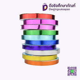 ริบบิ้นฟางเนื้อเงา No.2 12 มม. 50 หลา DOUBLE BELLS