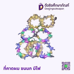 ที่คาดผม ขนนก มีไฟ