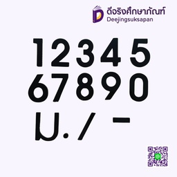 ตัวเลขติดบ้านเลขที่ 2.5 นิ้ว 6 มม. ROBIN