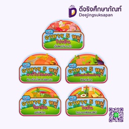 [P204] สื่อการสอน อาหารหลัก 5 หมู่ 20x29 ซม. I PLAY