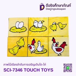 [SCI-7346] ภาพไม้เรียงลำดับการเจริญเติบโต-ไก่ SCI-7346 TOUCH TOYS