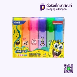 ชุดปากกาเน้นข้อความ 6 สี U375 DELI