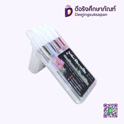 ชุดปากกาเคมี 1.0 มม. สีเมทัลลิค 4 ด้าม EDF-1/M ARTLINE
