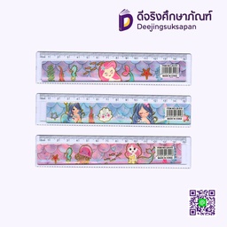 [LB515] ไม้บรรทัดพลาสติก 15 ซม. LB515 DILOK