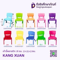 เก้าอี้พลาสติก 32x35x52ซม. KANG XUAN